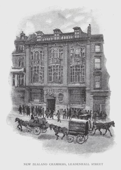Neuseeland-Kammern, Leadenhall Street von William Luker