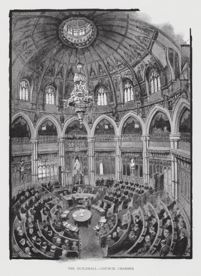 Guildhall, Ratssaal von William Luker