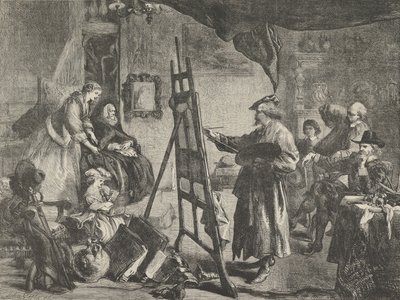 Rembrandts Studio, 14. November 1861 von William Luson Thomas
