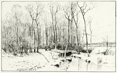 Ohne Titel, Winterlandschaft von William Merritt Chase