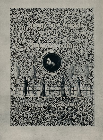Titelseite zu Ein Buch der Verse, von William Morris, 1870 von William Morris