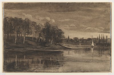 Landschaft - Seeszene von William Morris Hunt