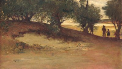 Sandbank mit Weiden, Magnolie, 1877 von William Morris Hunt