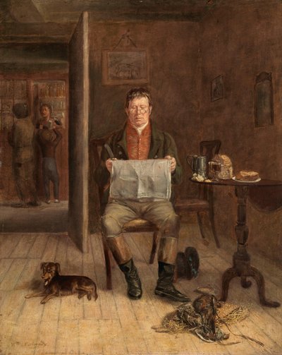 Ein Knappe in einer Taverne von William Mulready