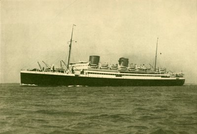 Das königliche Postmotorschiff Asturias 22.500 Bruttotonnen von William Newenham Montague Orpen