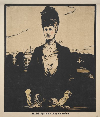 Zwölf Porträts (Zweite Serie): H. M. Königin Alexandra von William Nicholson