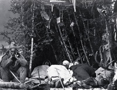 Leben des Trappers in Kanada, Foto von Nottman, ca. 1890 von William Notman
