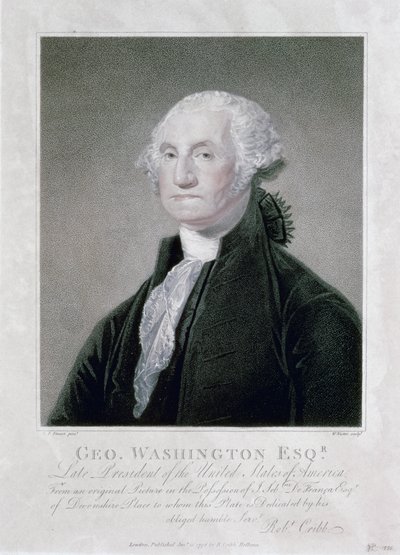 Porträt von George Washington, 1798 von William Nutter