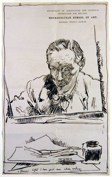Selbstporträt im Spiegel von William Orpen