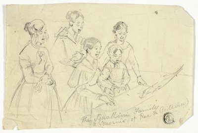 Die Familie Squallini: Ein Souvenir der Rue de Poitevin von William Parrott