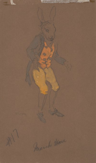 Märzhase (Kostümentwurf für Alice im Wunderland, 1915) von William Penhallow Henderson