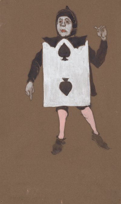 Zweispaten Kostümdesign für Alice im Wunderland, 1915 von William Penhallow Henderson
