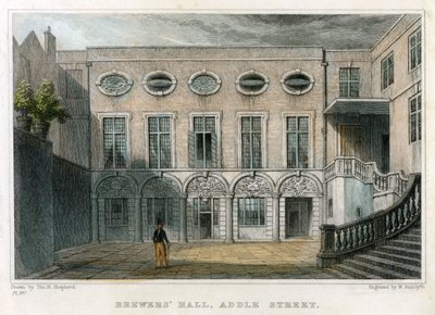 Brewers Hall, Addle Street, City of London, 1831 von William Radclyffe