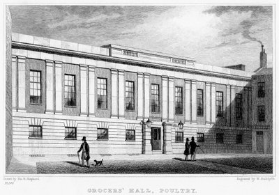 Grocers Hall, Poultry, City of London, 19. Jahrhundert von William Radclyffe