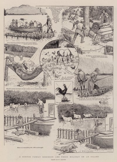 Eine schottische Familie Robinson und ihr Urlaub auf einer Insel von William Ralston