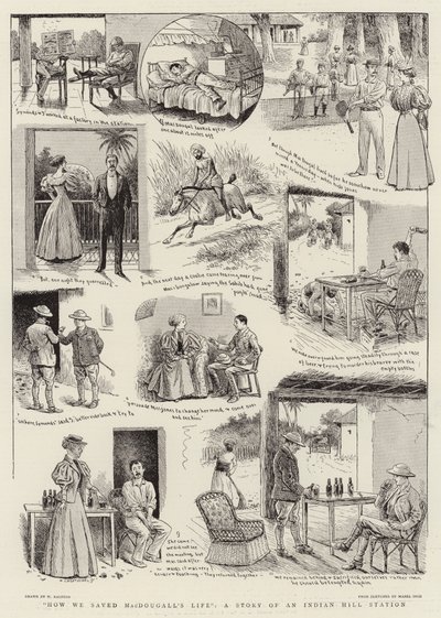 Wie wir MacDougalls Leben retteten, eine Geschichte einer indischen Bergstation von William Ralston