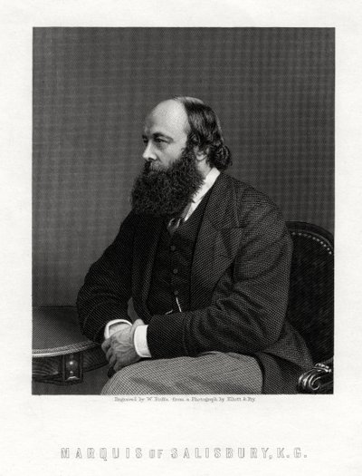 Robert Arthur Talbot Gascoyne-Cecil, 3. Marquis von Salisbury, britischer Staatsmann, 19. Jahrhundert von William Roffe