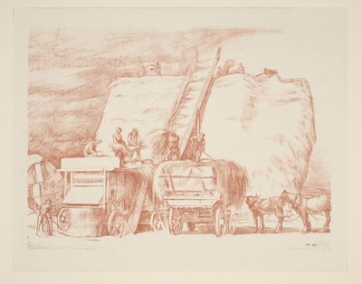 Heuwagen von William Rothenstein