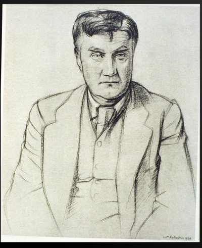 Porträt von Ralph Vaughan Williams (1872-1958) von William Rothenstein