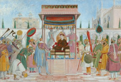 Sir Thomas Roes Gesandtschaft am Hof von Jehangir von William Rothenstein