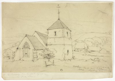 Eastdam Kirche bei Eastbourn Sussex von William Roxby Beverley