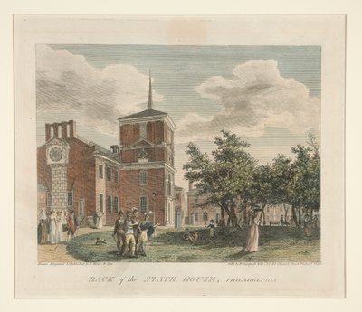 Rückseite des State House, Philadelphia von William Russell Birch