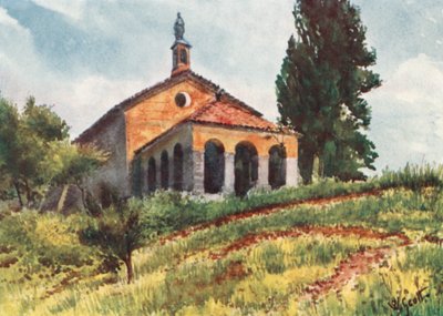 Kirche in der Nähe von Vallauris von William Scott