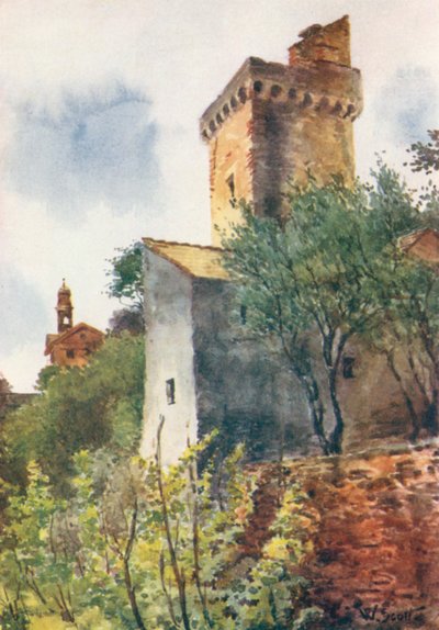 Turm in Bergeggi von William Scott