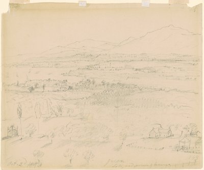 Tal mit Fluss und Bergen von William Sidney Mount
