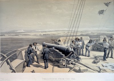 Ansicht von Sewastopol vom Meer aus, 1855 von William Crimea Simpson
