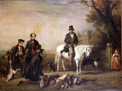Das Ende des Tages: William Scrope auf einem weißen Pony von William Simson