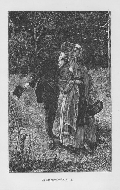 Hetty Sorrel, Geliebte von Adam Bede, trifft den jungen Gutsherrn Arthur Donnithorne im Wald. Hetty bekommt sein Kind und wird wegen Kindstötung verurteilt und zum Tode verurteilt. Durch Donninghornes Intervention wird das Todesurteil in eine Deportation u von William Small