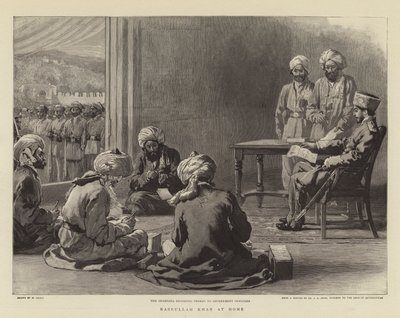 Nasrullah Khan zu Hause von William Small