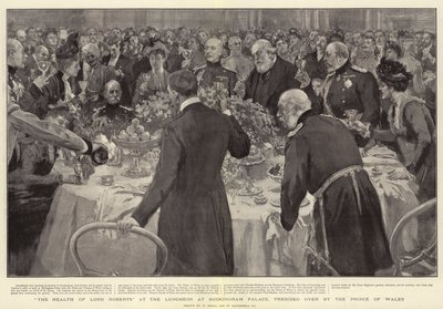 Die Gesundheit von Lord Roberts beim Mittagessen im Buckingham Palace, geleitet vom Prinzen von Wales von William Small