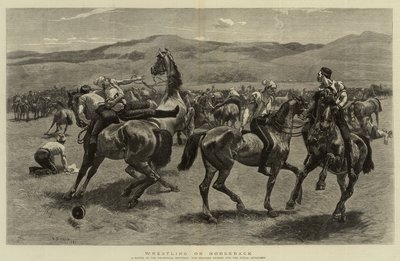Ringen zu Pferd von William Small