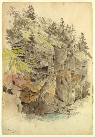 Felswand, in der Nähe der Otter Cliffs, Mt. Desert, 1859 von William Stanley Haseltine