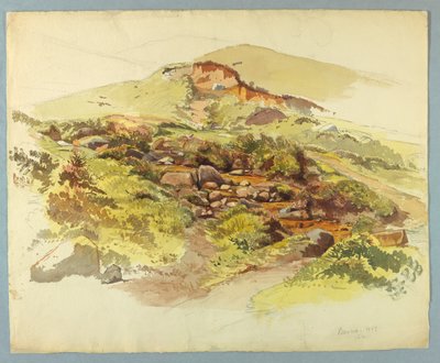 Studie einer Landschaft, Baveno, Lago Maggiore, Italien von William Stanley Haseltine