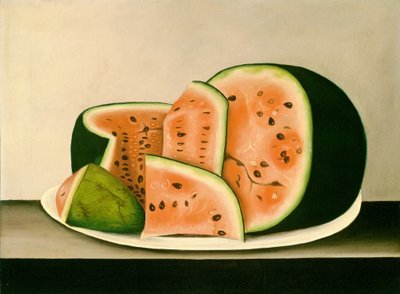 Wassermelone auf einem Teller, Mitte des 19. Jahrhunderts von William Stephen Coleman