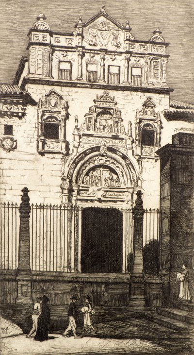 Türöffnung, Santa Cruz, Toledo von William Strang