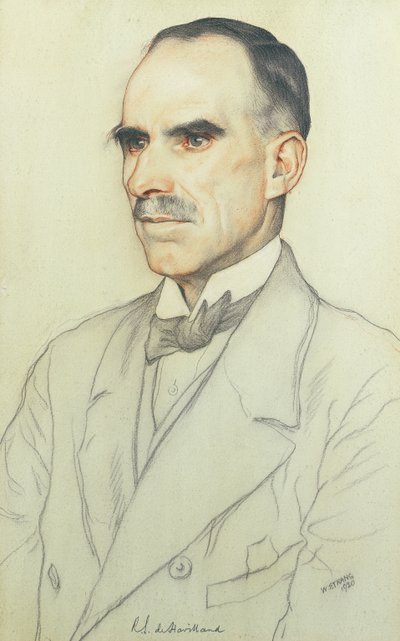 Porträt von William de Havilland, 1920 von William Strang