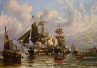 Krimkrieg, Einschiffung englischer Truppen, 1855 von William Stuart