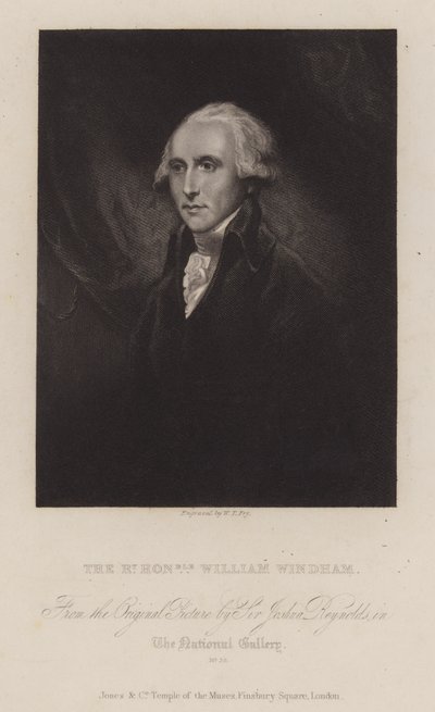 William Windham, englischer Whig-Politiker von William Thomas Fry