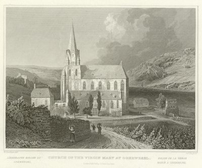 Kirche der Jungfrau Maria in Oberwesel von William Tombleson