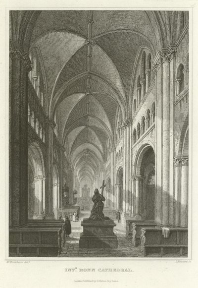 Innenansicht des Bonner Doms von William Tombleson