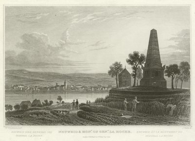 Neuweid und Denkmal von General La Hoche von William Tombleson