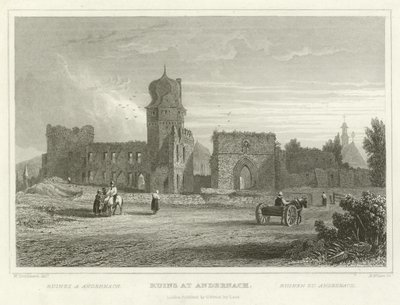 Ruinen in Andernach von William Tombleson
