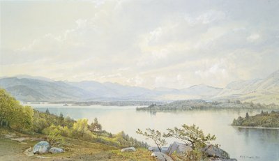 Lake Squam und die Sandwich Mountains von William Trost Richards
