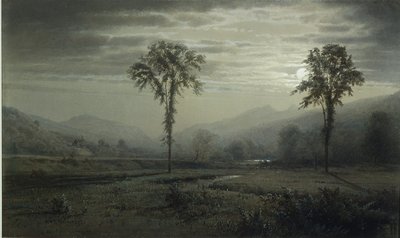 Mondlicht auf dem Mount Lafayette, New Hampshire von William Trost Richards
