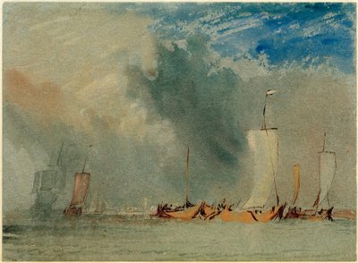 Nahe Nantes: Loire-Kähne im Windstoß von Joseph Mallord William Turner