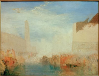 Venedig: Die Piazetta mit der Zeremonie der Hochzeit des Dogen von Joseph Mallord William Turner